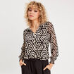 Blouse Paula - manches longues blanc femme