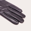 Gants simili cuir noir femme