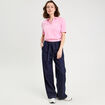 Polo manches courtes rose femme
