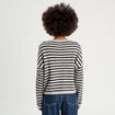 Pull manches longues gris clair femme