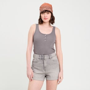 debardeur sans manches gris fonce femme Débardeur sans manches gris foncé femme