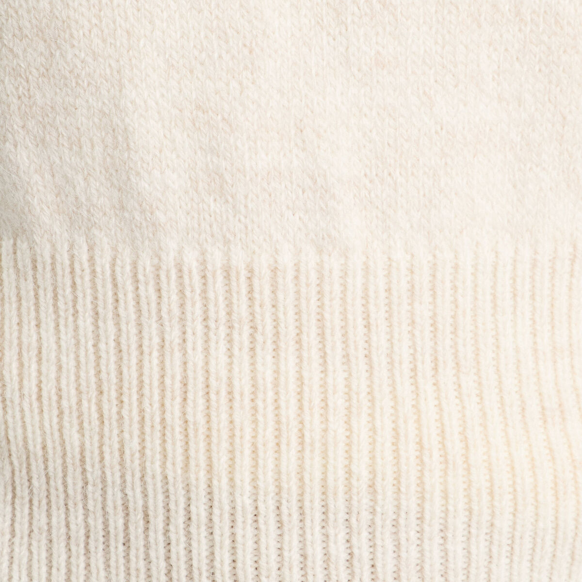 Pull sans manches ecru femme