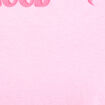 T-shirt col rond manches courtes rose corail femme