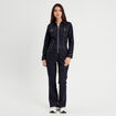 Combinaison pantalon en jean denim brut femme