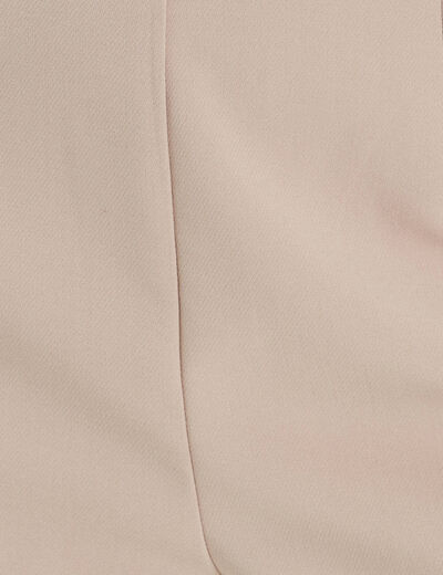 Short ajusté beige femme