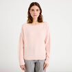 Pull col bateau rose clair femme