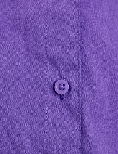Chemise manches longues violet femme