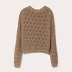 Pull manches longues beige femme