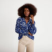 Blouse droite bleu marine femme