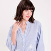 Blouse col tunisien blanc femme