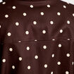 Veste oversize manches longues marron chocolat femme