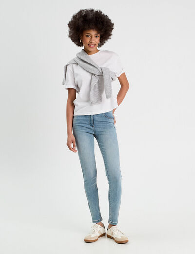 Jeans slim push up denim double stone femme