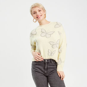 pull manches longues jaune clair femme Pull manches longues jaune clair femme