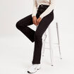 Jeans flare denim noir femme