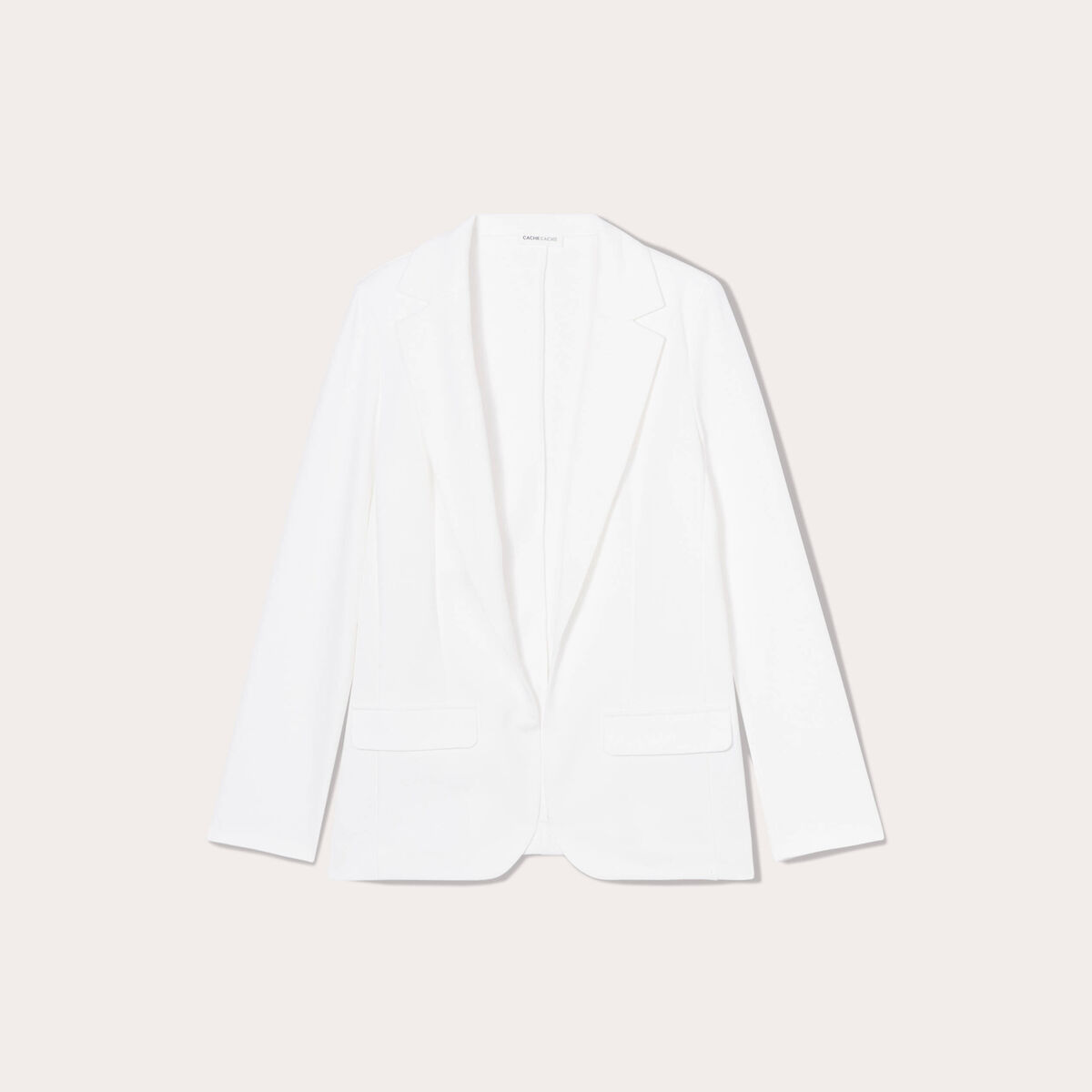 Veste blazer cintrée ecru femme