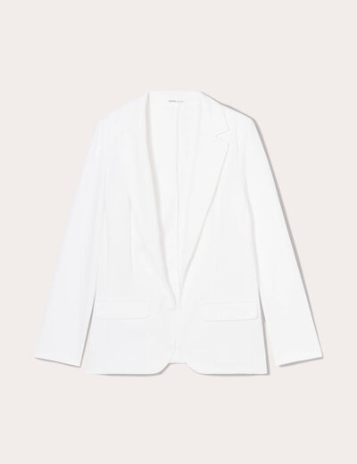 Veste blazer cintrée ecru femme