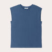 T-shirt manches courtes bleu foncé femme