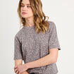 T-shirt manches courtes gris foncé femme