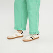Pantalon large 7/8ème vert émeraude femme