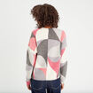 Pull manches longues gris clair femme