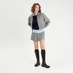 Veste zippée manches longues blanc femme