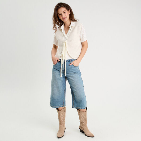 chemise manches courtes ecru femme Chemise manches courtes ecru femme