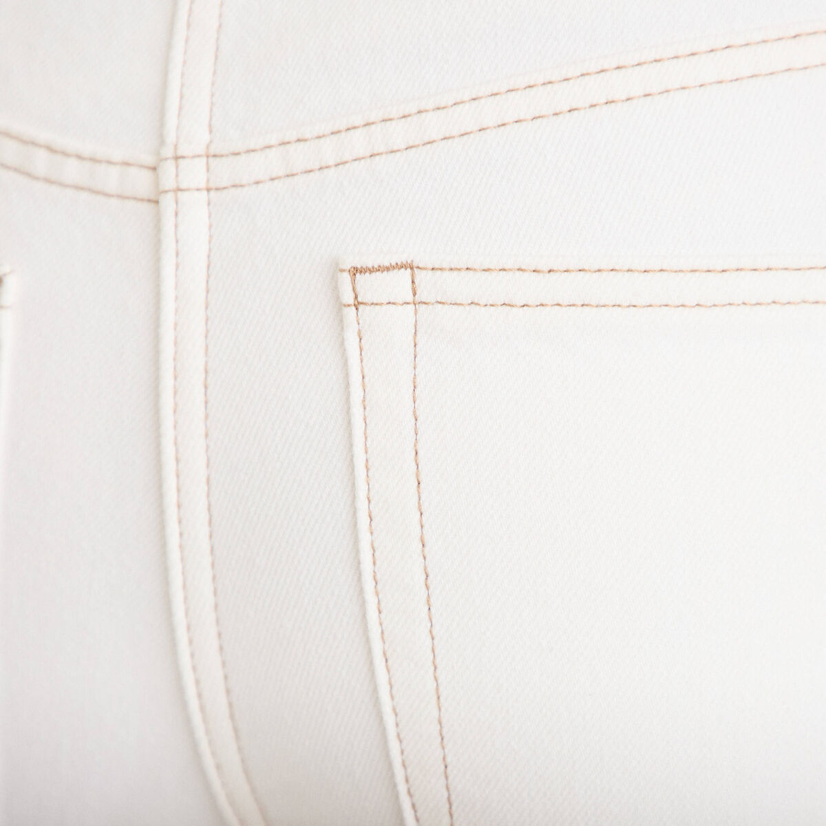 Jean slim taille standard denim blanc femme