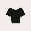 T-shirt manches courtes noir femme