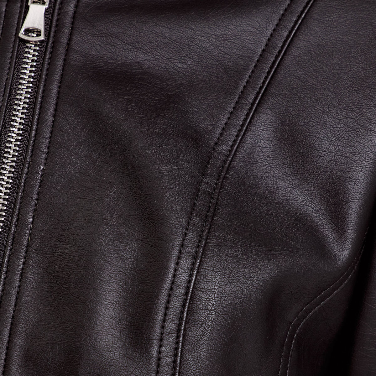 Veste droite zippée noir femme