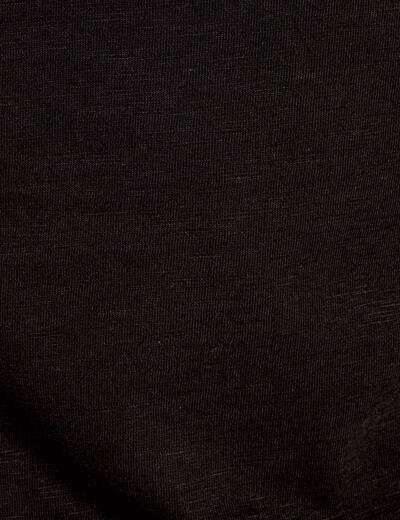 T-shirt manches courtes noir femme