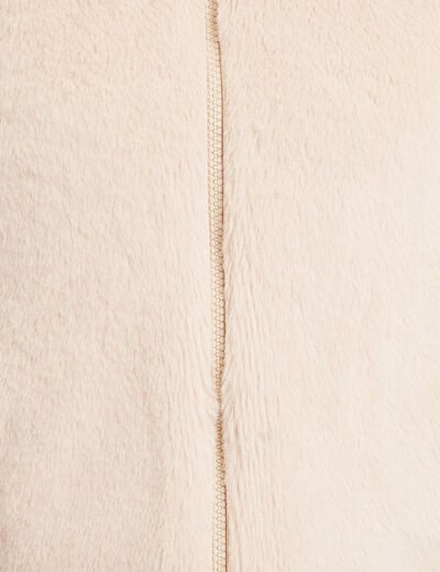 Veste courte ajust&eacute;e sans manches ivoire femme