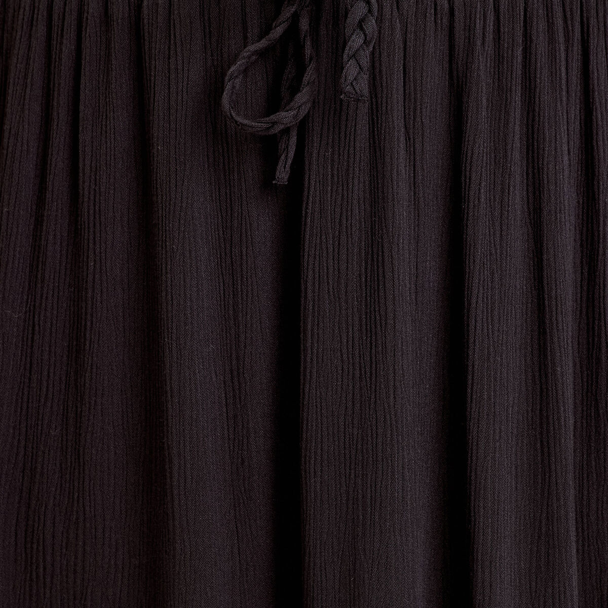 Jupe longue évasée noir femme