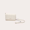 Sac matelassé avec chaîne ecru femme