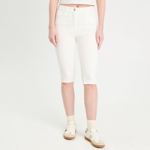 pantalon capri ecru femme Pantalon capri ecru femme