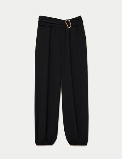 Pantalon bootcut taille standard noir femme
