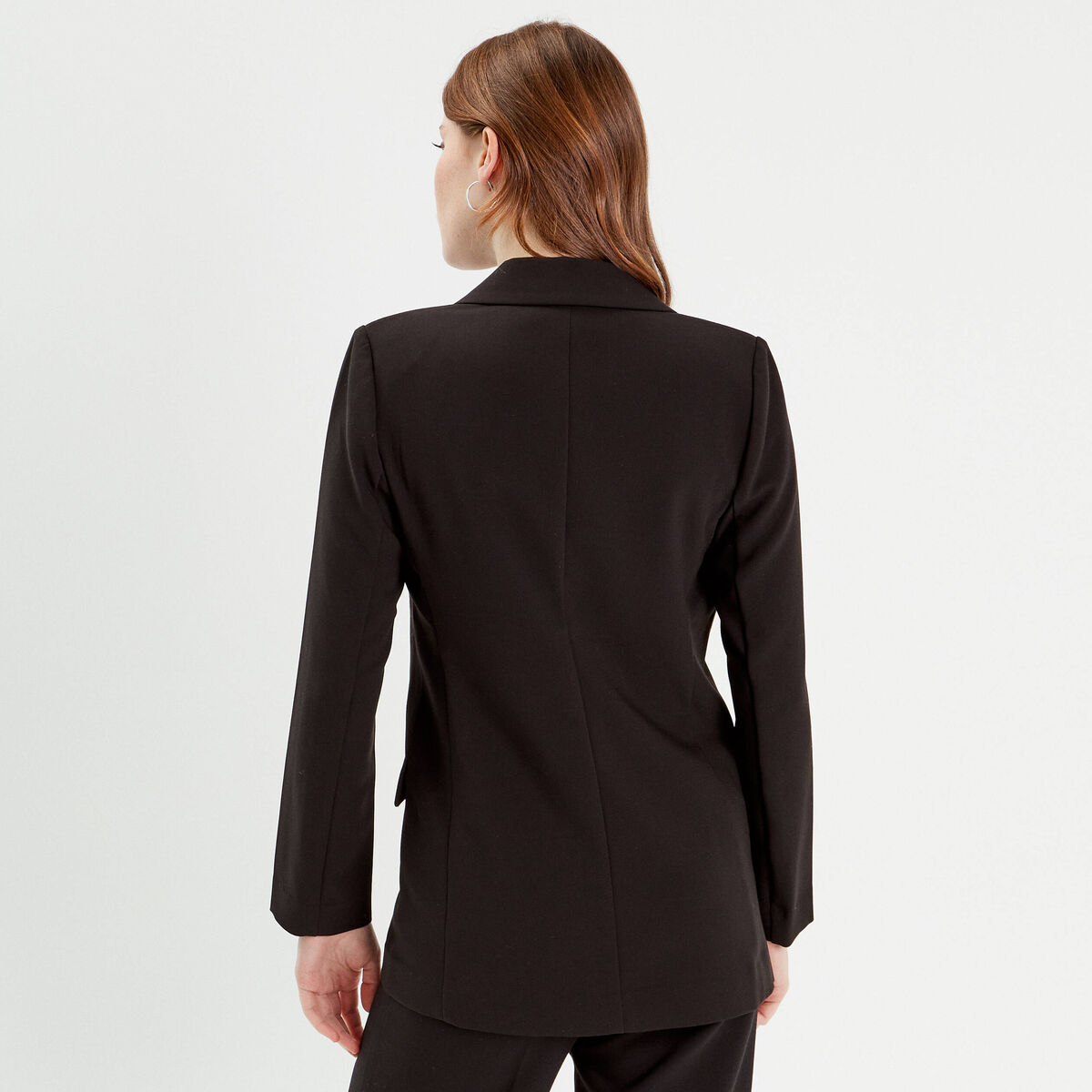 Veste blazer fluide noir femme