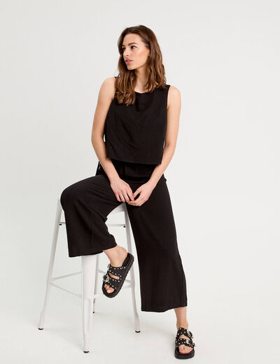 Combinaison pantalon noir femme