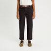 Jeans chino avec ceinture noir femme
