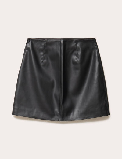 Jupe &agrave; d&eacute;tails clout&eacute;s noir femme