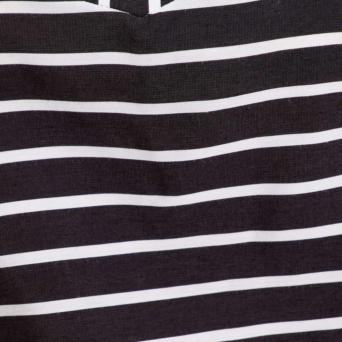 Blouse col V manches courtes noir femme