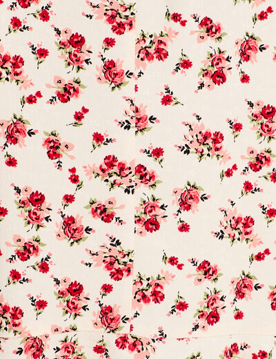 Jupe longue portefeuille blanc femme