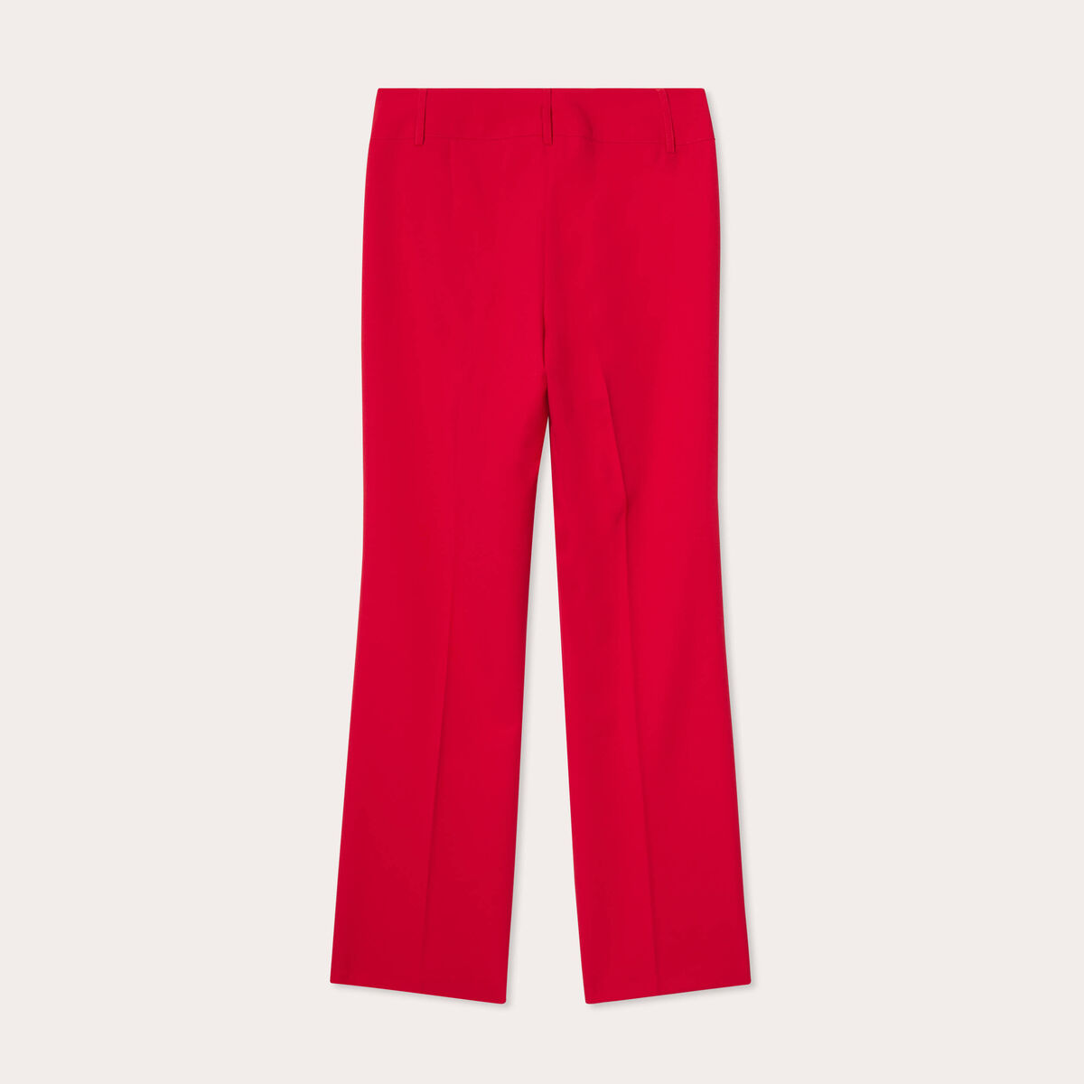Pantalon flare rouge clair femme