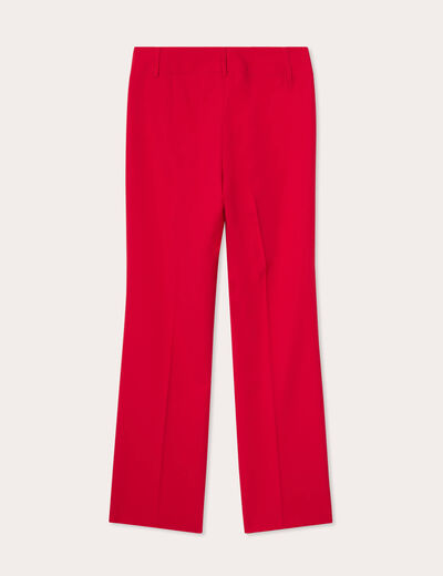 Pantalon flare rouge clair femme