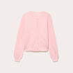 Gilet manches longues rose clair femme