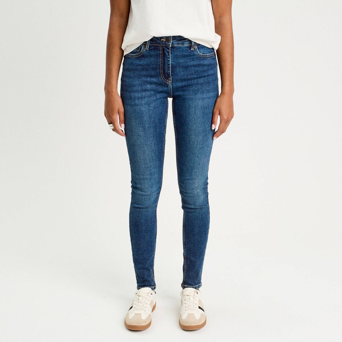 Jeans skinny push up denim stone femme