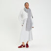 Pull col rond gris clair femme