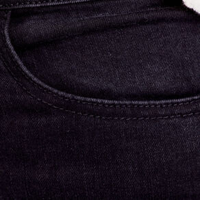 jeans skinny taille elastiquee denim noir femme Jeans skinny taille élastiquée denim noir femme