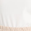 Robe évasée effet 2-en-1 ecru femme