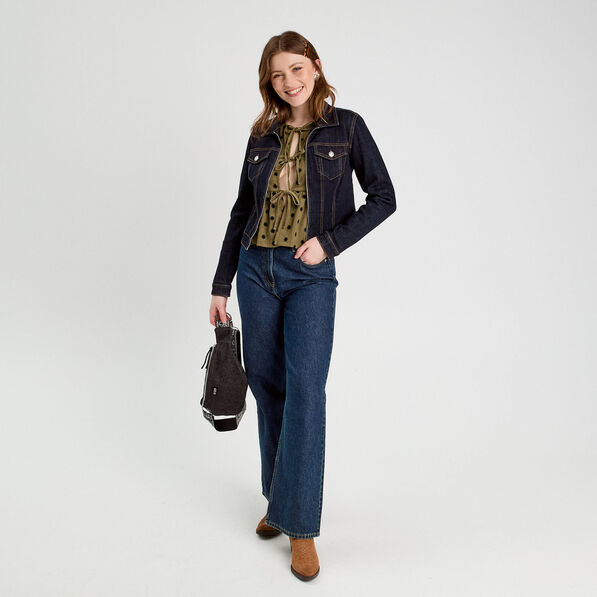 Blouse avec noeuds beige femme