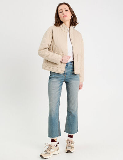 Jeans flare 7/8ème denim dirty femme